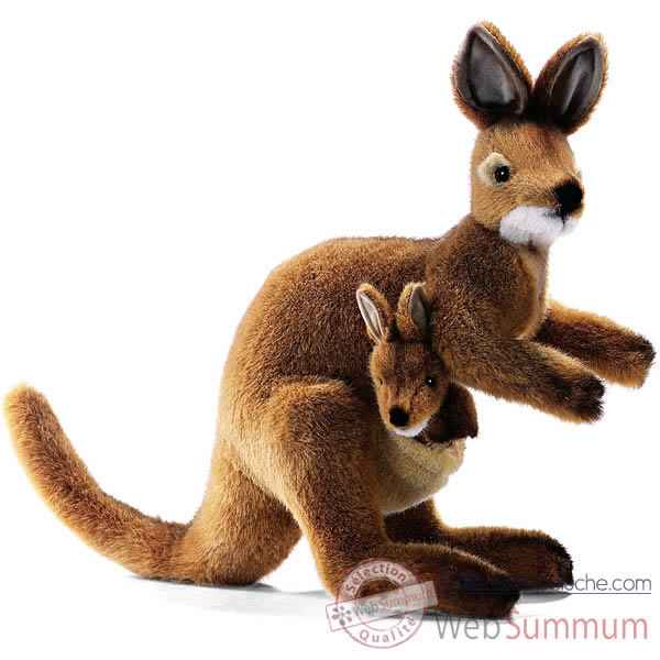 Kangourou et son bébé 35 cm