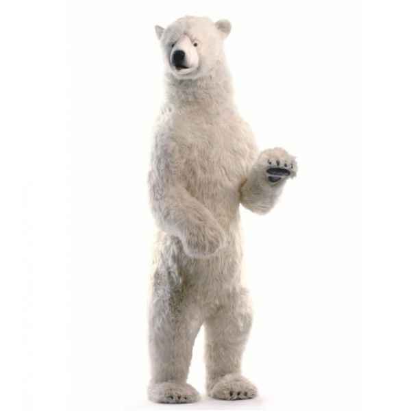 Peluche géante ours blanc 120 cm