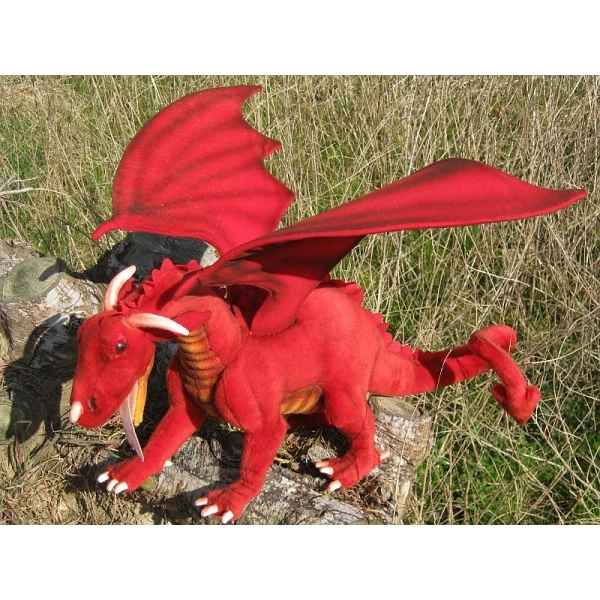 peluche dragon rouge
