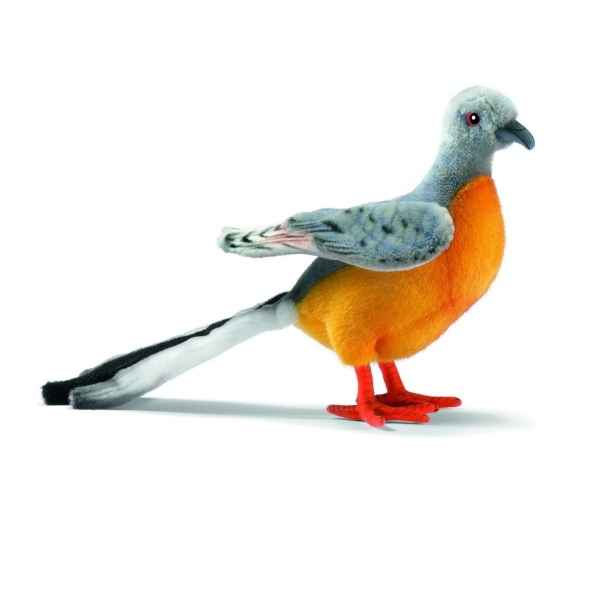 peluche pigeon gris, 20 cm - peluche