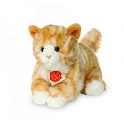 Peluche chat tigré roux ginger 24 cm Hermann -90697 1 dans Peluche