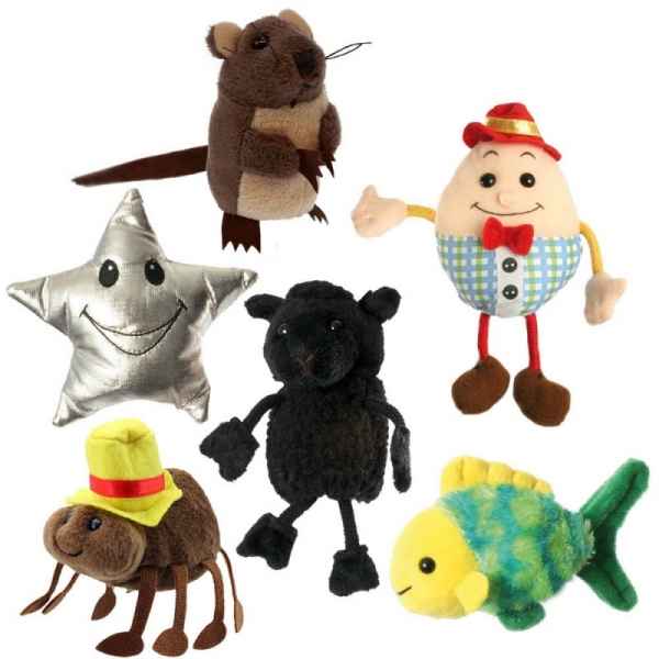 Marionnette à doigts nursery rhymes set of 6 the puppet company -PC002040  dans Peluche Bébés et petits animaux sur Collection peluche