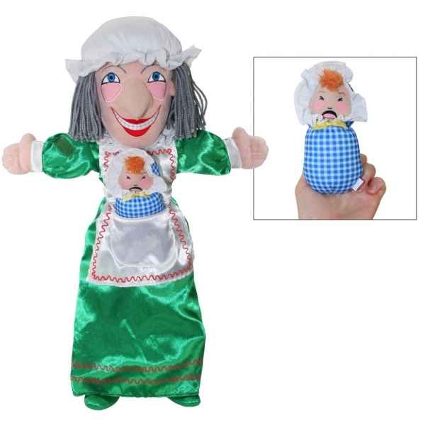 Grande marionnette à main ventriloque peluche paresseux Folkmanis -3131